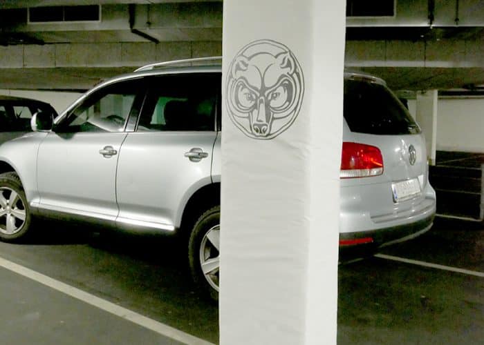 Anprallschutz, Anfahrschutz und Rammschutz. Säulen schützen