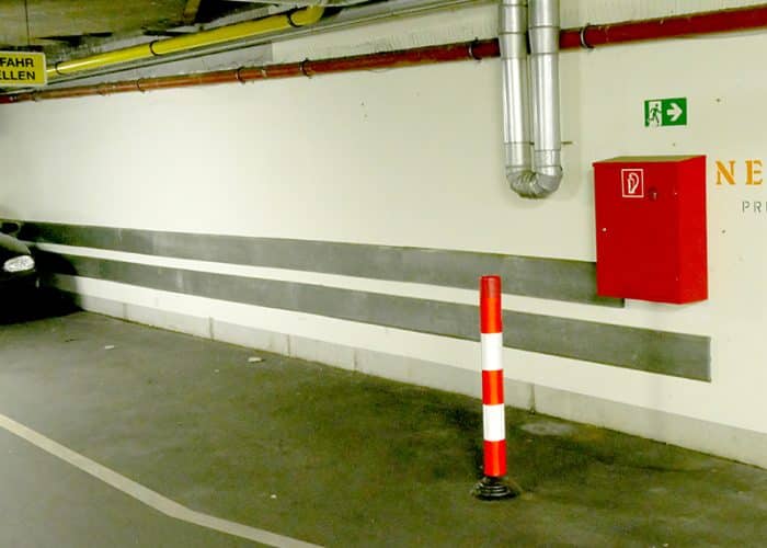 Anprallschutz, Anfahrschutz und Rammschutz. Schutz vor Beschädigung.